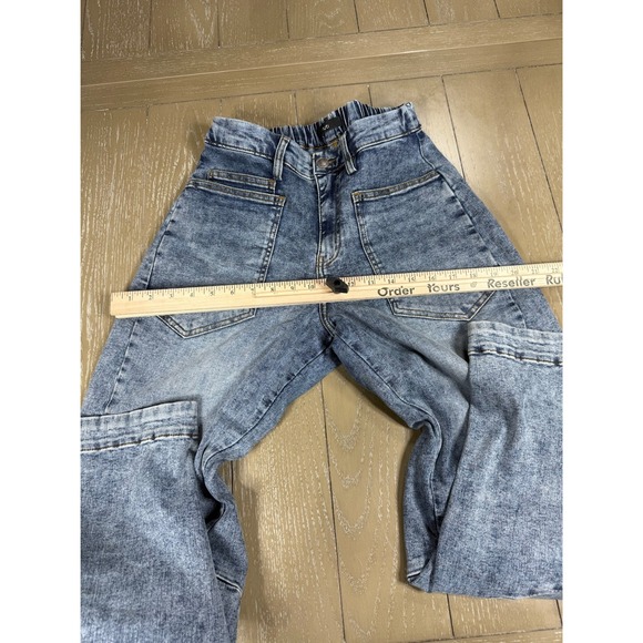 Ruti The Slouchy Jean Womens Size 6 Blue Vintage Wave Wash Barrel Elastic Boho - Picture 9 of 16